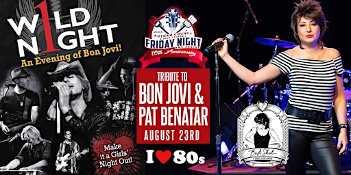 Imagem principal do evento 1 Wild Night a Tribute to Bon Jovi  and Best Shot a Tribute to Pat Benatar