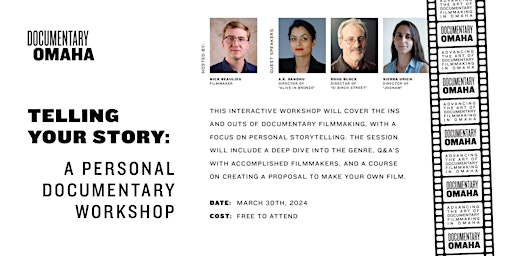 Image principale de Telling Your Story: A Personal Documentary Workshop