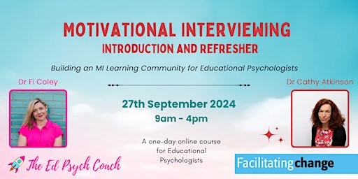 Motivational Interviewing for Ed Psychs: Introduction and Refresher primary image