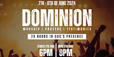 Immagine principale di DOMINION: 26 hours in God's presence 