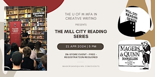 Imagem principal do evento The Mill City Reading Series