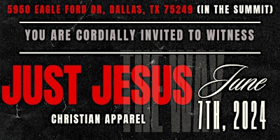 Just Jesus Christian Apparel- The Launch primary image