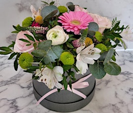 Mothers day gift - make a  hatbox of flowers