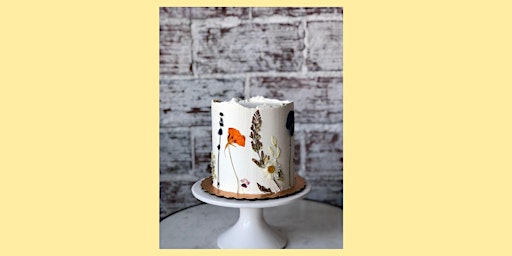 Primaire afbeelding van Cake Building & Decorating Class: Buttercream with Pressed Flowers