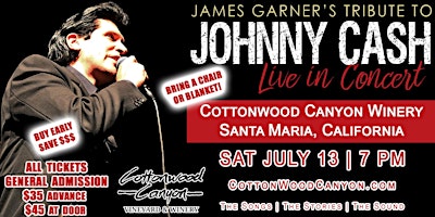 Imagem principal do evento James Garner's Tribute to Johnny Cash