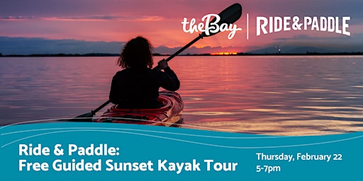 Image principale de Ride & Paddle: Sunset Guided Kayak Tour