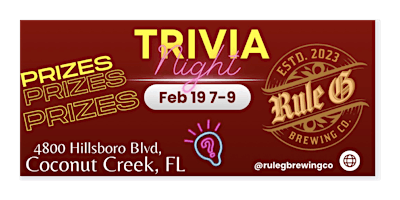 Image principale de FREE Trivia Night! With prizes!