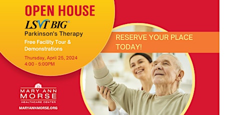 LSVT Big Parkinson's Therapy Open House