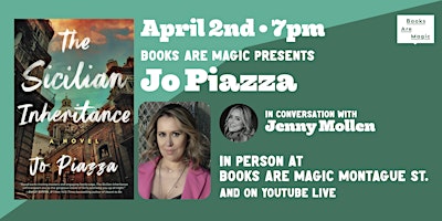 Imagen principal de In-Store: Jo Piazza: The Sicilian Inheritance w/ Jenny Mollen