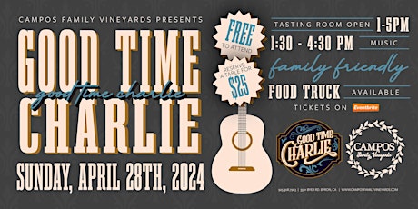 LIVE MUSIC with Good Time Charlie