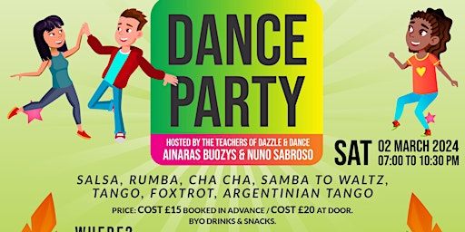 Imagem principal do evento SOCIAL LATIN & BALLROOM DANCE PARTY WITH DAZZLE & DANCE IN SOUTHGATE, N14