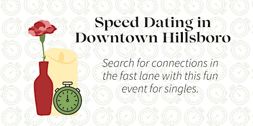 Speed Dating in Downtown Hillsboro - 55+, Straight primary image