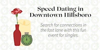 Imagem principal do evento Speed Dating in Downtown Hillsboro -  45-59, Straight