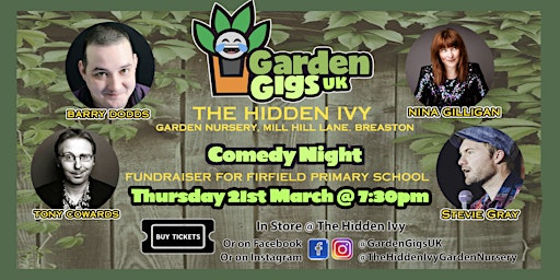 Garden Gigs Comedy Night @ The Hidden Ivy primary image