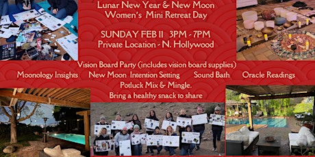 Hauptbild für Lunar New Year & New Moon Women's Circle, Sound Bath, Vision Board Party