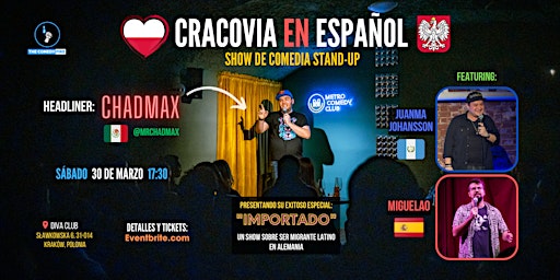 Immagine principale di Cracovia en Español #1 - Un show de comedia stand-up en tu idioma 