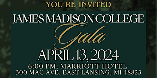Imagem principal do evento James Madison College Gala
