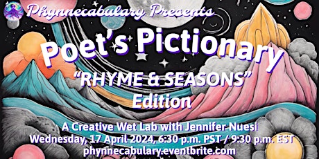 Imagen principal de POET’S PICTIONARY: “Rhyme & Seasons” Edition with JENNIFER NUESI