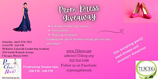 Imagen principal de PROM GIRLS ROCK  ANNUAL PROM DRESS GIVEAWAY-2024