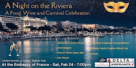 Immagine principale di A Night on the French Riviera - evening at the embassy of France 