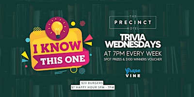 Imagem principal de General Knowledge Trivia at The Precinct [RICHMOND]