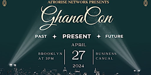 Imagem principal do evento GhanaCon: Past, Present, Future