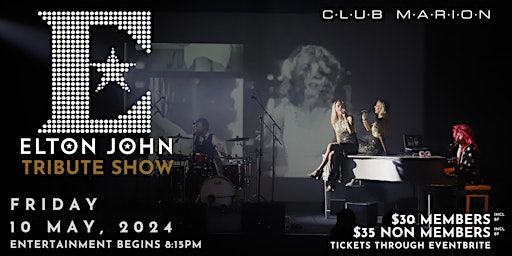 Elton John Tribute Show Live at  Club Marion  primärbild
