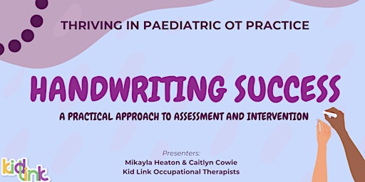 Imagem principal do evento Handwriting Success: a practical approach to assessment and intervention
