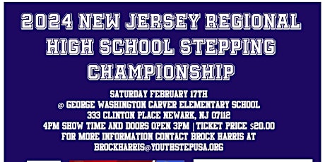 Image principale de 2024 NEW JERSEY REGIONAL HIGH SCHOOL STEPPING CHAMPIONSHIP