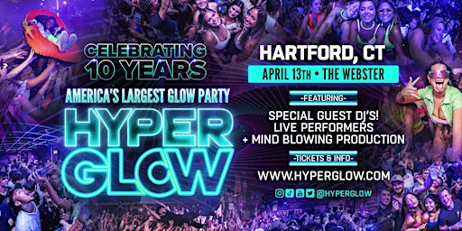 Hauptbild für HYPERGLOW "America’s Largest Glow Party" - Hartford, CT