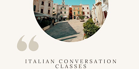 Italian conversation classes 'In Piazza'