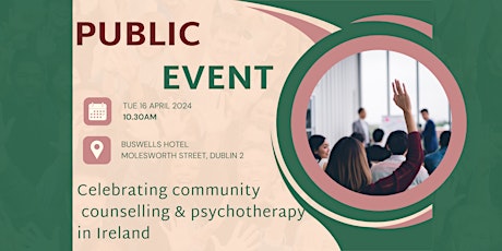 Celebrating Community Counselling & Psychotherapy in Ireland