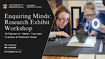 PGR Enquiring Minds Exhibition: Research Exhibit Workshop (In-Person) primary image