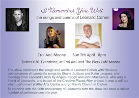 Primaire afbeelding van I REMEMBER YOU WELL -the songs and poems of LEONARD  COHEN