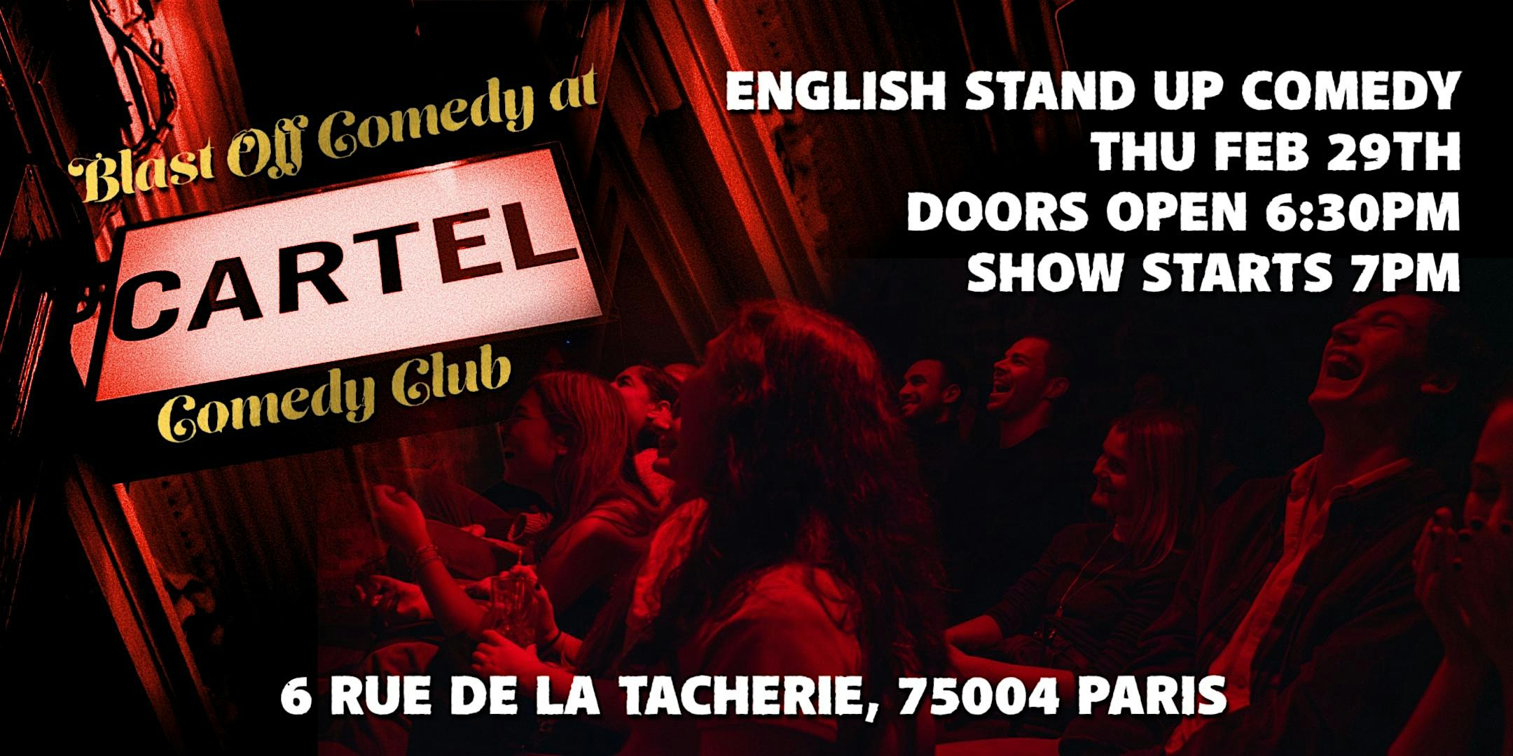 English Stand Up at Cartel Comedy Club ticket image