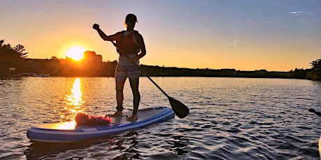 SUNSET + FULL MOON Stand Up Paddle on Windsor, NS Waterfront primary image
