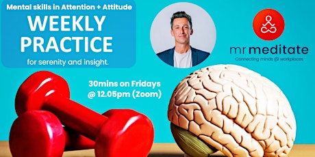 Imagem principal de Meditation for Attention & Attitude (30min Zoom on Friday's @ 12.05PM AEST)