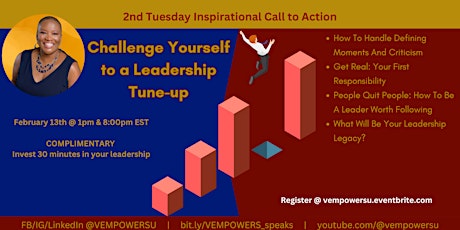 2nd Tuesday Inspirational Call To Action(1st Quarter) - VEMPOWERSU primary image