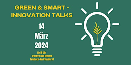 Hauptbild für Green & Smart - Innovation Talks