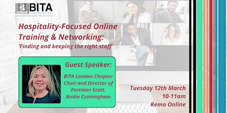 BITA Hospitality-Focused Online Training & Networking primary image