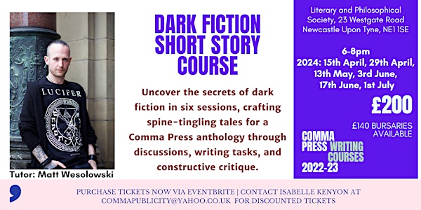 Dark Fiction Short Story Writing Course with Matt Wesolowski