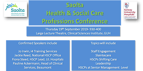 Saolta Health & Social Care Professions Conference 2019 primary image