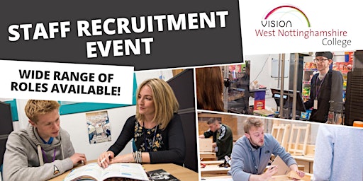 Immagine principale di West Notts College Staff Recruitment Event 