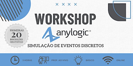 Imagem principal do evento Workshop AnyLogic:  Simulação de Eventos Discretos