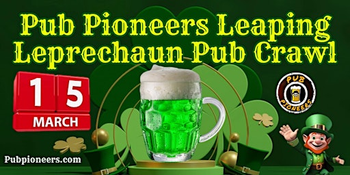 Primaire afbeelding van Pub Pioneers Leaping Leprechaun Pub Crawl - Springfield, MA