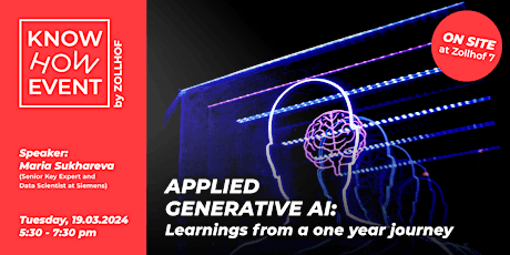 #2 Know-How Event: Applied Generative AI