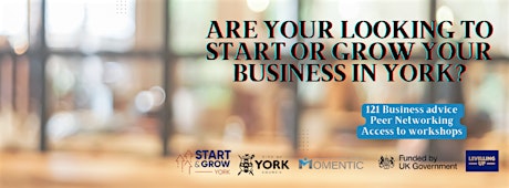 Grow Your Own Business York - 1-2-1 Business Advice