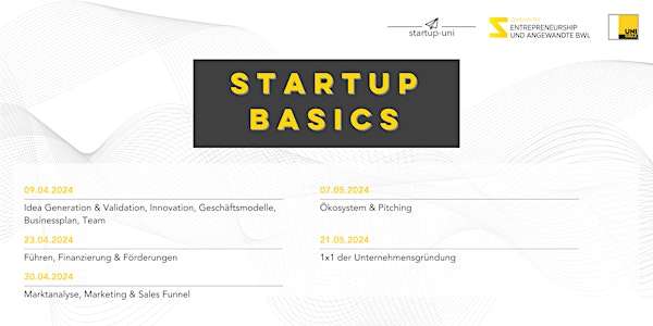 Startup Basics - Das 1x1 der Unternehmensgründung