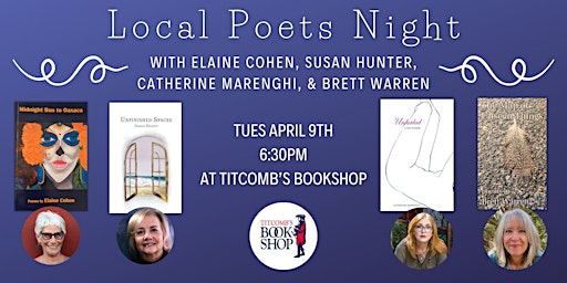 Primaire afbeelding van Local Poetry Night at Titcomb's Bookshop