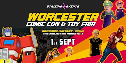 Primaire afbeelding van Worcester Comic Con & Toy Fair